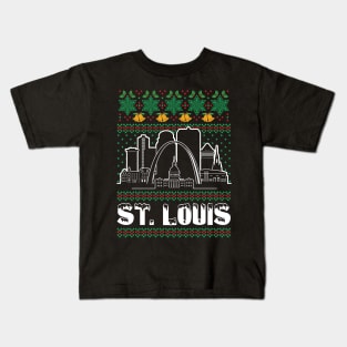 St. Louis Missouri Ugly Christmas Kids T-Shirt